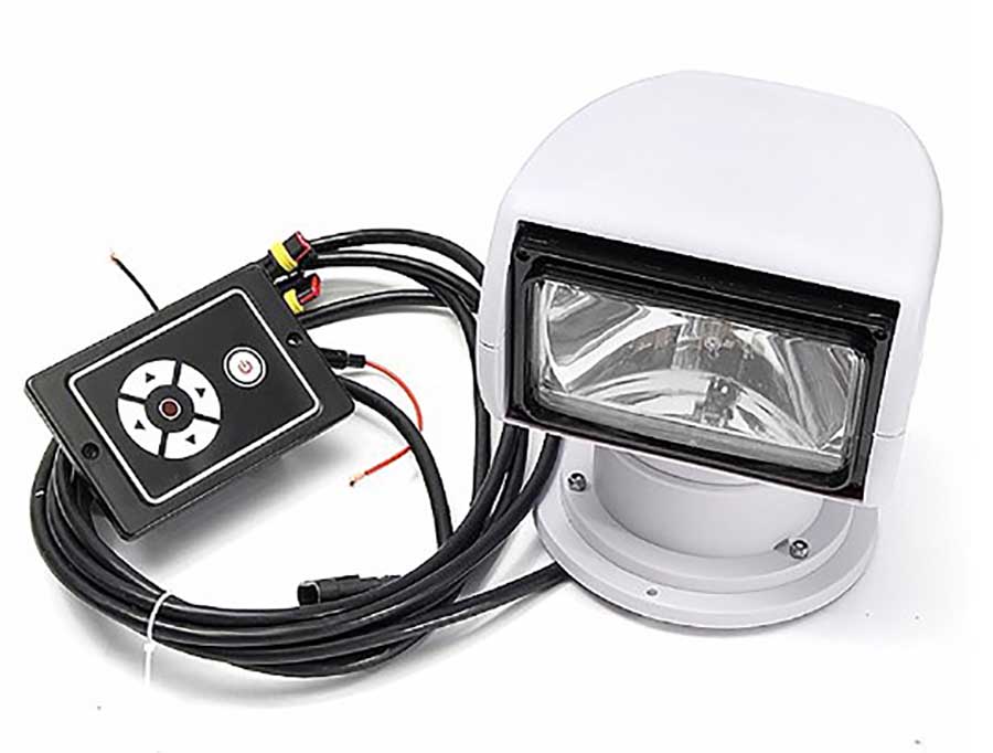 Прожектор галогеновый с ДУ, 100 Вт, 2000 лм, 12 В, белый