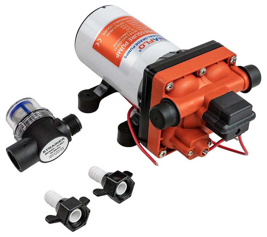 Помпа водоподающая мембранная SeaFlo, 15 л/мин, 24 В, 4 бара, SFDP2-040055-42