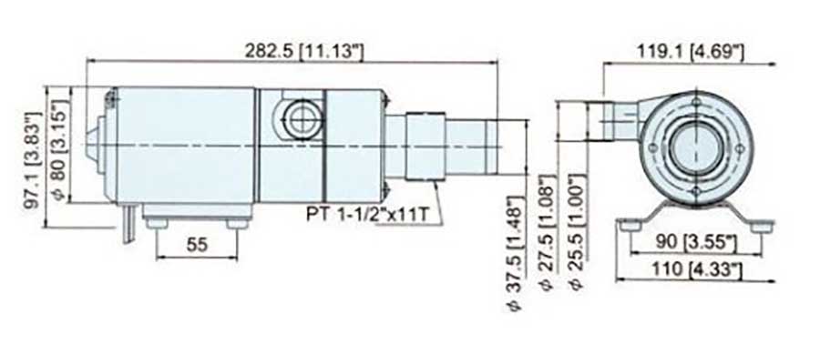 Помпа туалетная с мацератором TMC, 45 л/мин, 12 В