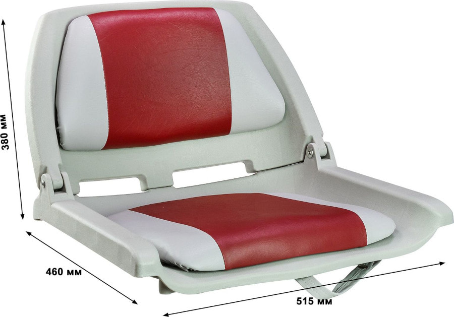 Кресло складное, арт. 75109GR-MR (красно-серый)