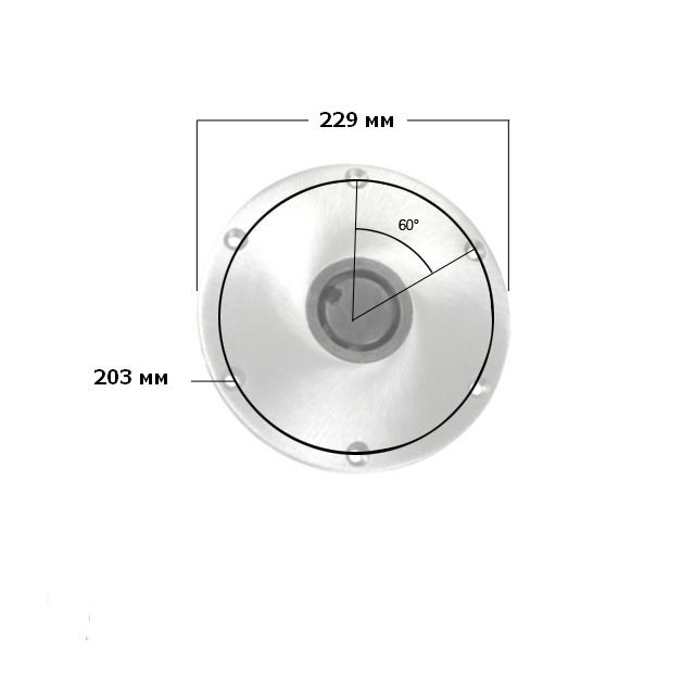 Основание врезное для стоек PLUG-IN (D-229 мм., d-73 мм.).