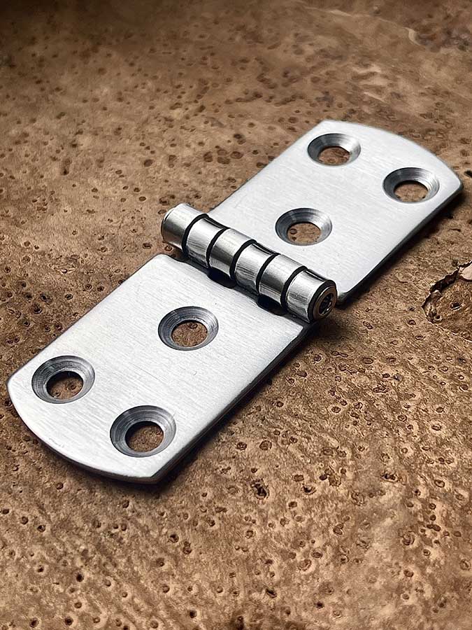 Петля карточная АРТ 814908, 100х40х1.5 мм, нержавеющая сталь