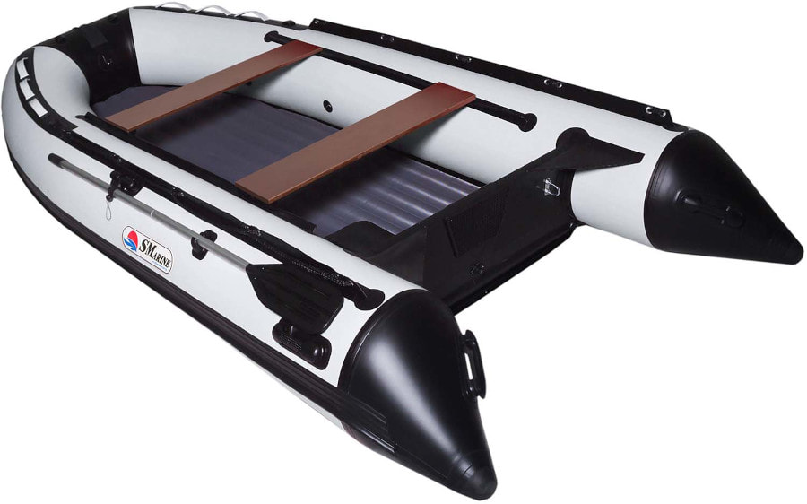 Надувная лодка ПВХ СМарин Air Max 330, серый/черный