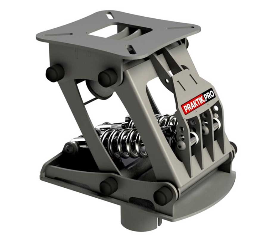 Амортизационная стойка Практик 200X2 Q, 276 мм, оцинк. сталь 