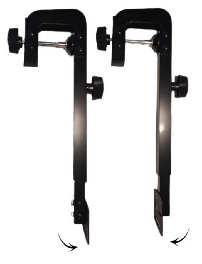 Держатель датчика эхолота со струбциной для лодок с пайольным дном, алюминий