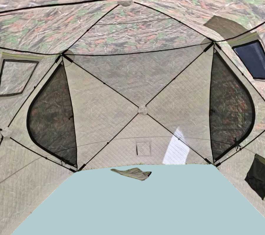 Палатка (баня) 3-х слойная для зимней рыбалки МирКемпинг 2023MC 4х2х1,7 м 