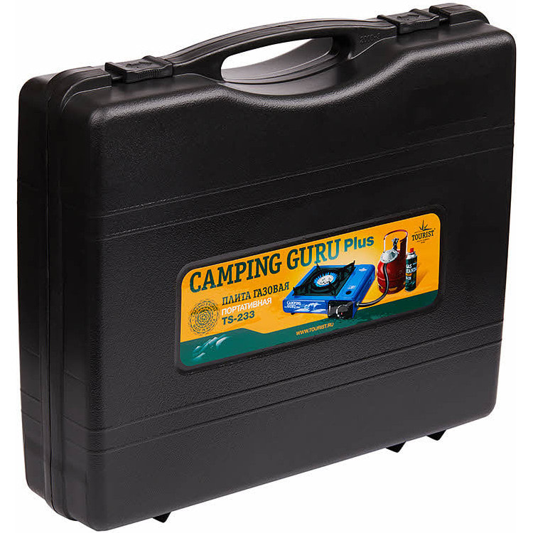 Портативная газовая плита Tourist Camping Guru Plus TS-233 с переходником