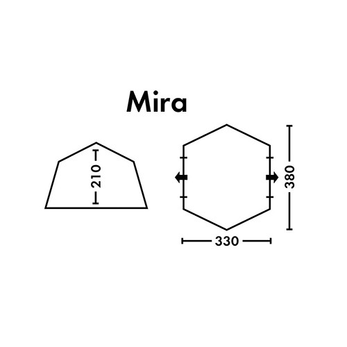 Шатер-тент FHM Mira (380х330х210, полуавтомат)