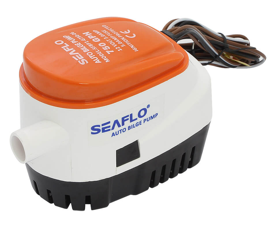 Помпа осушительная SeaFlo 750 GPH (2839 л/ч), 24 В, автомат.