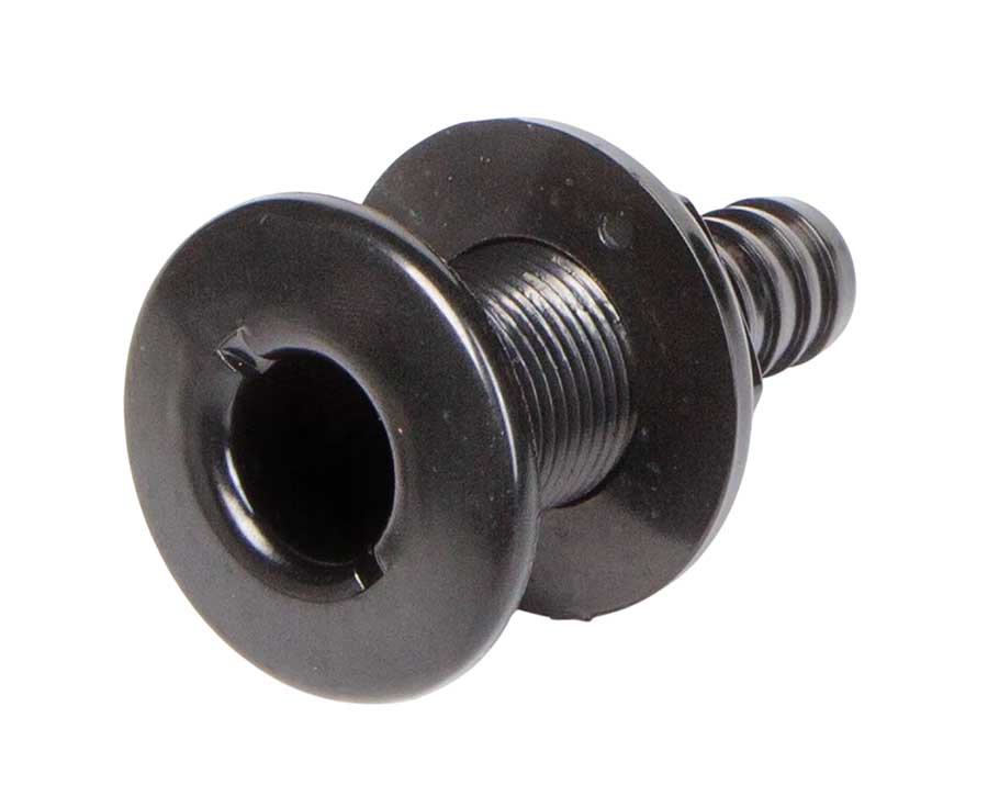 Разъем водосброса под шланг 19 мм, пластик