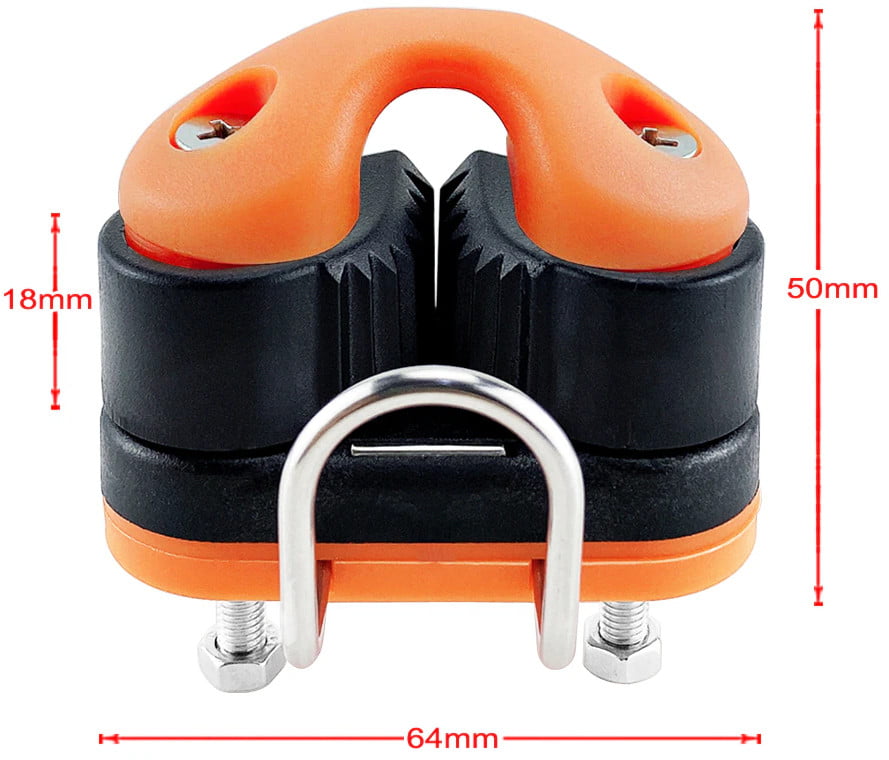 Кулачок для фиксации веревки (фала) 3-12 мм. с направляющим кольцом