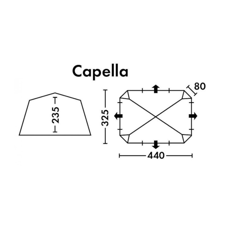 Шатер-тент FHM Capella (440х325х235, полуавтомат)