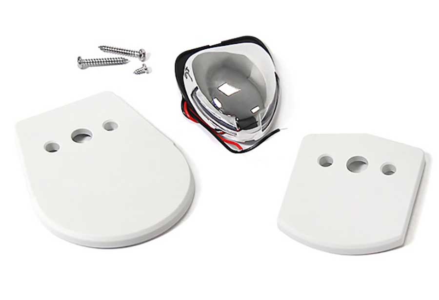 Огонь комбинированный светодиодный, 10-30В, IP66, зелёный/красный, нерж. сталь