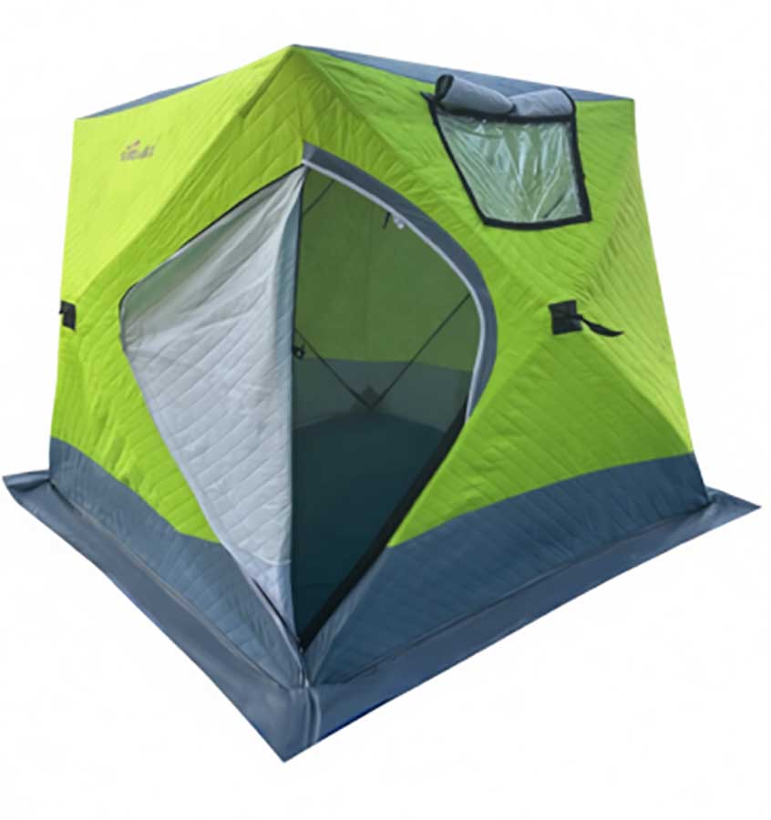 Палатка для зимней рыбалки КУБ трехслойная 2.1х2.1х1.9 м