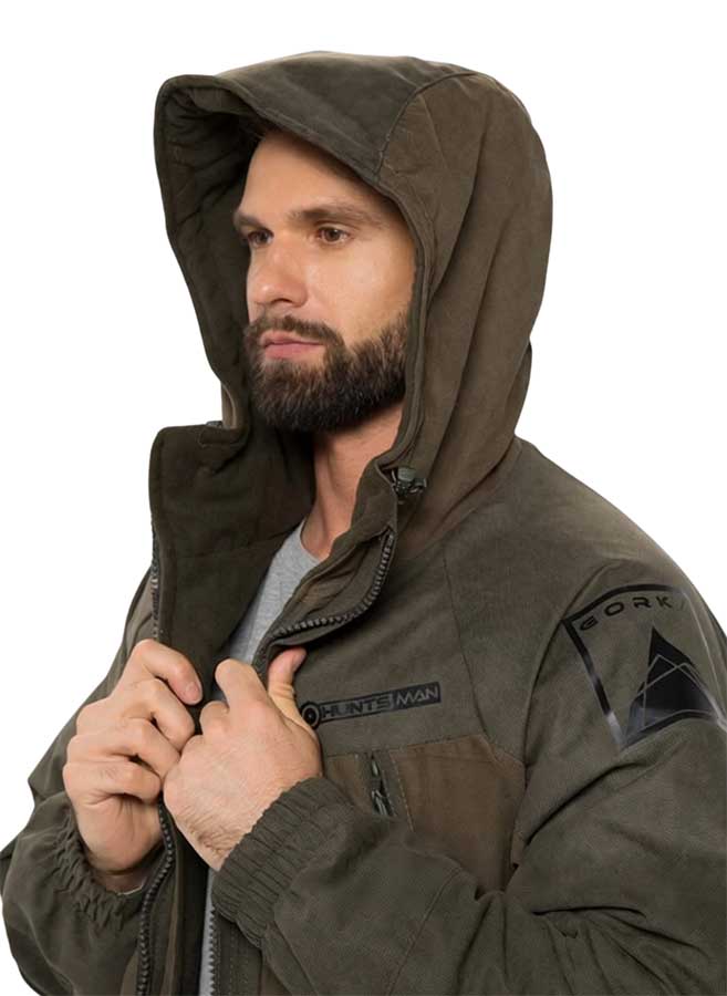 Костюм зимний Хантсмен Горка-Люкс -25°С, хаки (ткань Исландия)