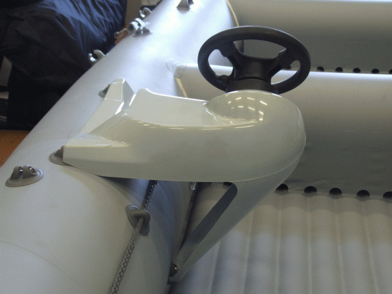 Мини консоль съёмная на лодку ПВХ (белый, серый, графит)