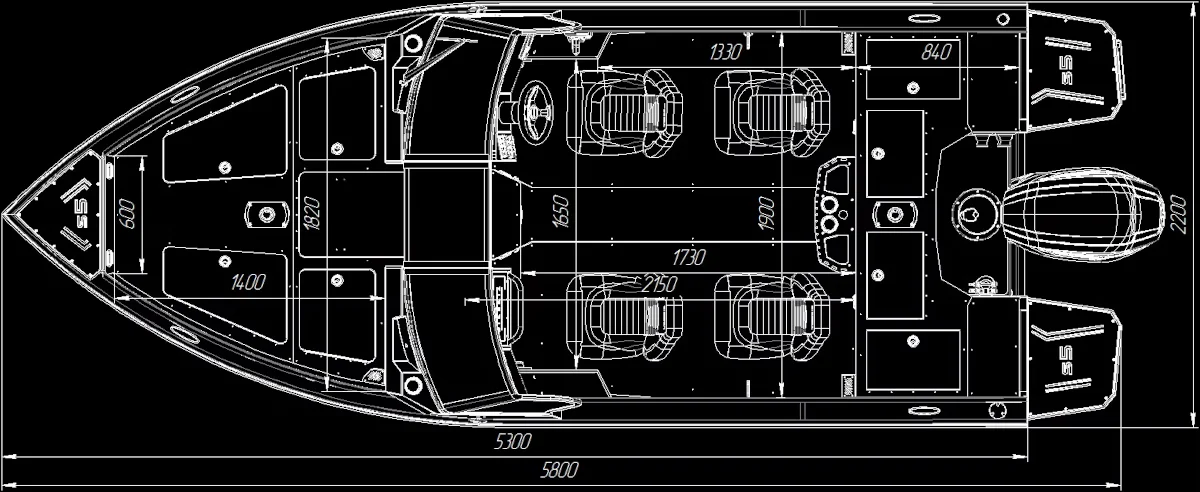 Катер Siberia S5 2025 (модификация 1)
