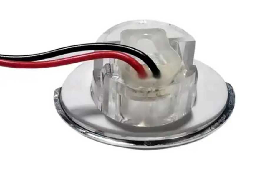 Светодиодный светильник для подсветки палуб и трапов, 0.2Вт, 12В, IP67, синий свет