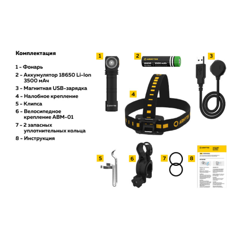 Мультифонарь Armytek Wizard C2 Pro Nichia Warm