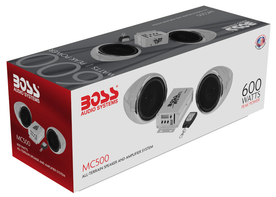 Аудиосистема Boss Audio MC500, 600 Вт, хром