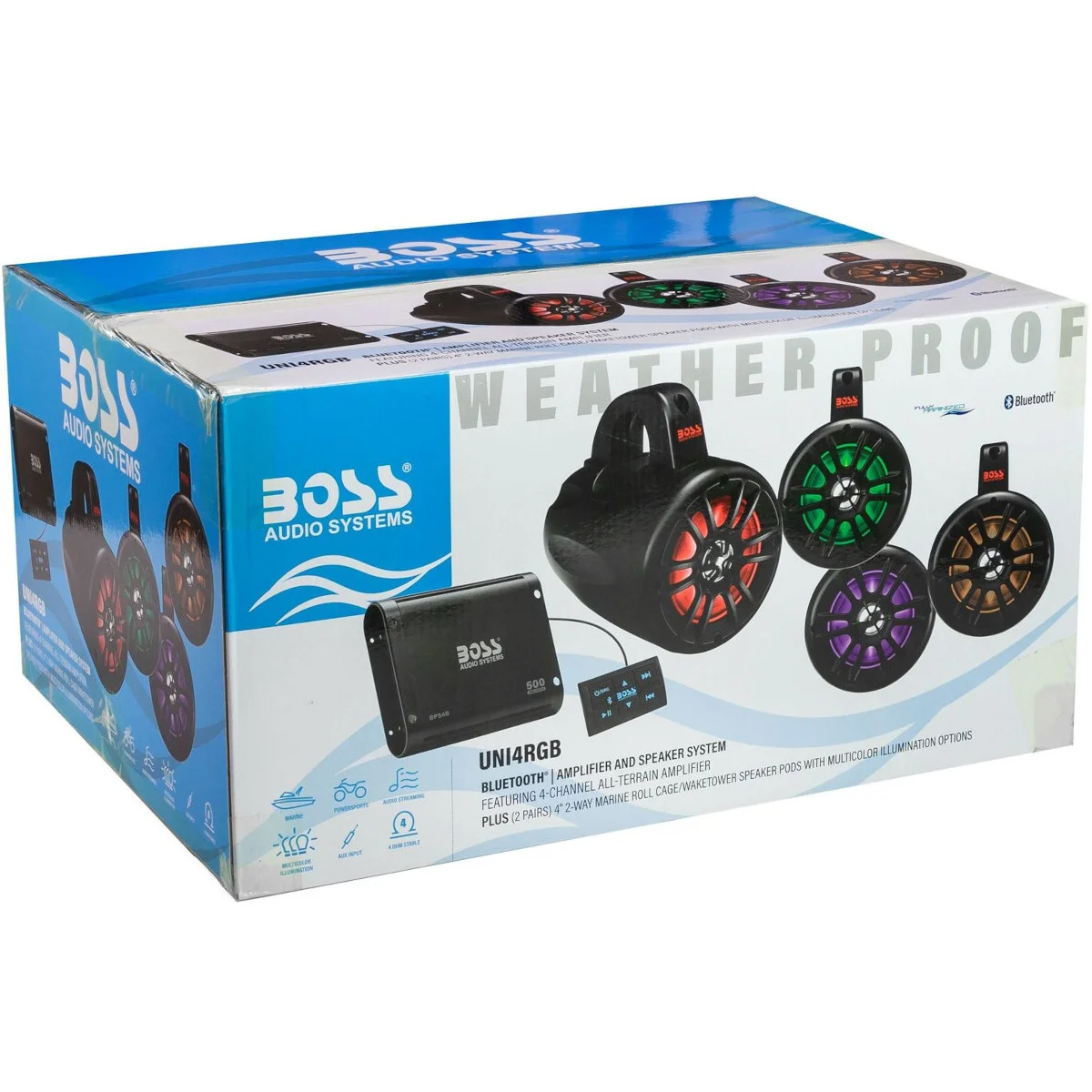Аудиосистема BOSS BPS4B на таргу, MRWT40RGB.4, 500 Вт