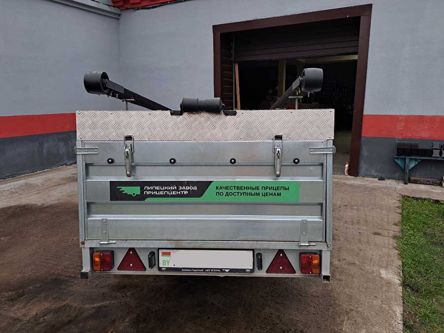 Прицеп бортовой Атлант 2513 (250х125 см, борт 51 см) с функцией самосвала, Б\У (2023 г.в.)