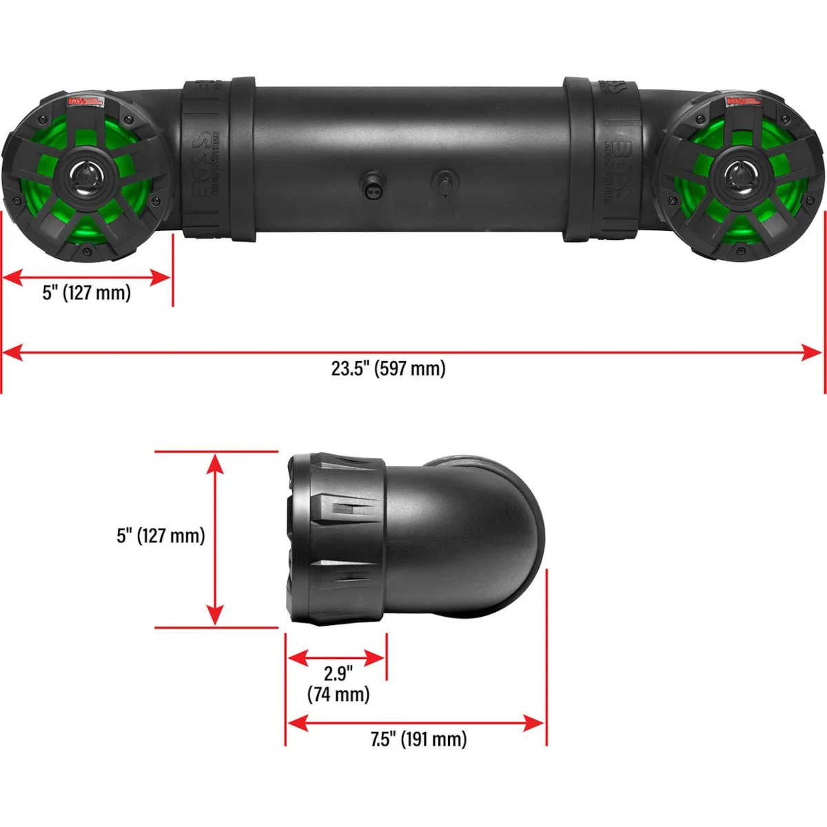 Аудиосистема Boss Audio UTV4BRGB, 350 Вт