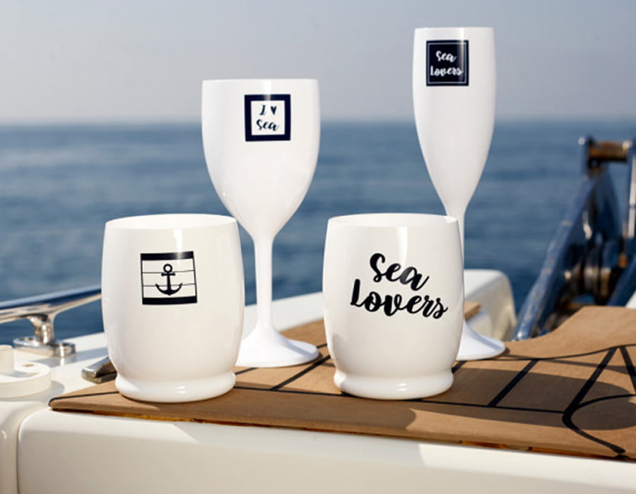 Набор небьющихся стаканов Sea Lovers Anchors, 6 шт.