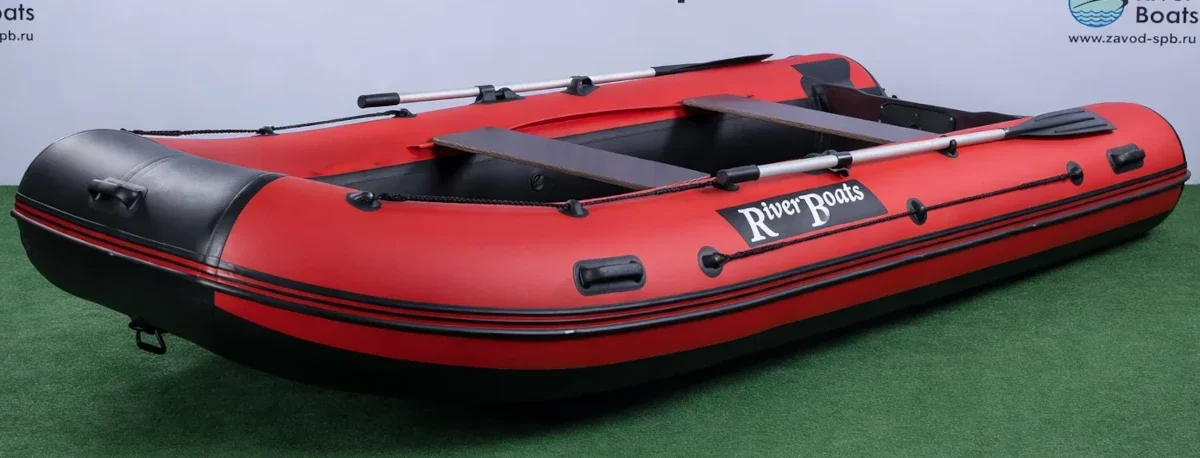 Надувная лодка ПВХ RiverBoats RB 370 (баллон 46, алюминиевое дно)