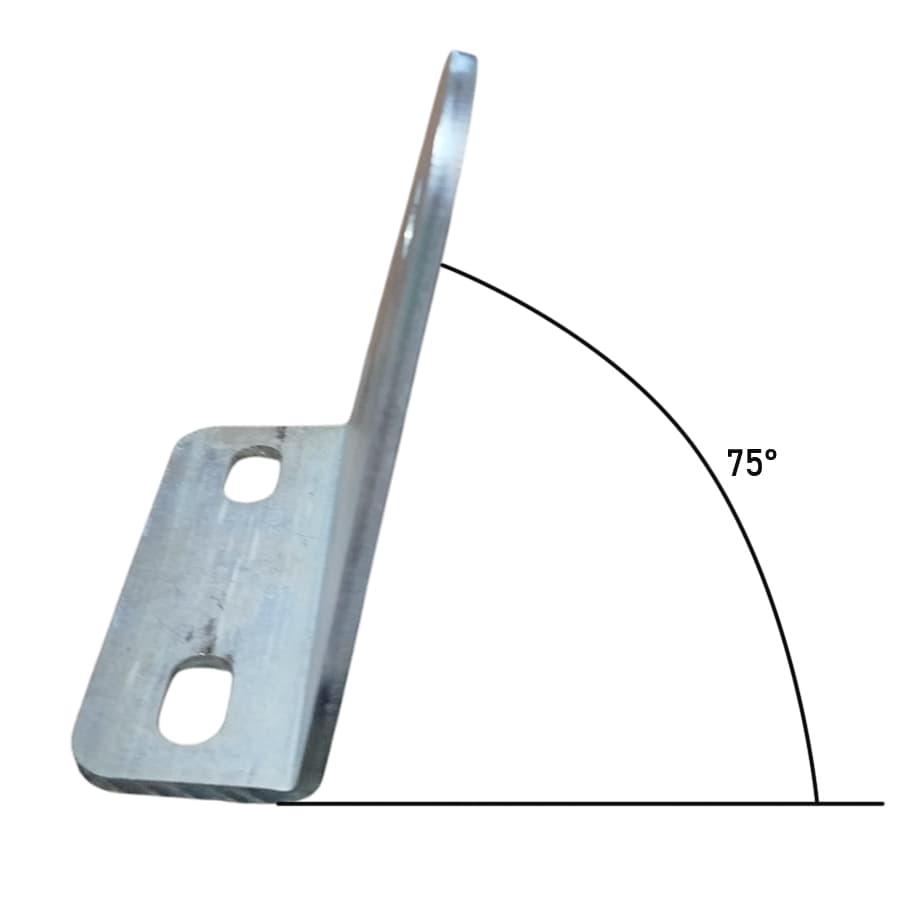 Кронштейн для крепления стропы, профиль 100х100 мм, угол 75°