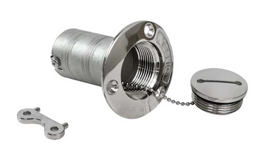 Горловина заливная для дизтоплива Marine Rocket с ключом, Ø38 мм