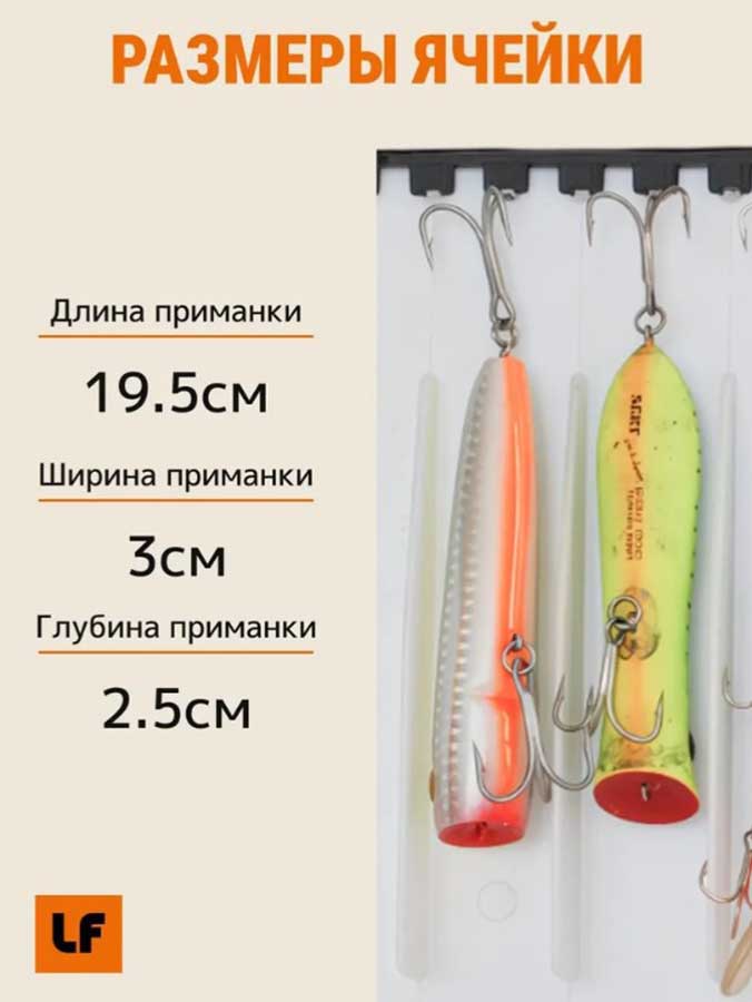 Сумка Lodfort для хранения воблеров и блесен, 330×270 мм, серый