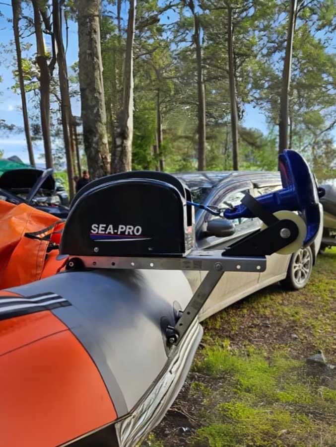 Платформа для крепления на лодку якорной лебедки, нержавеющая сталь