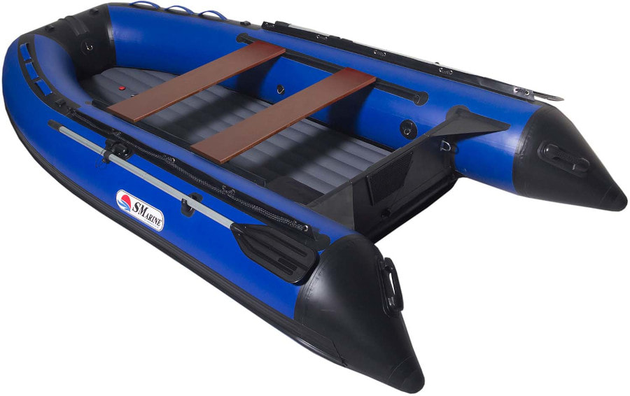 Надувная лодка ПВХ СМарин Air Max 360, синий/черный