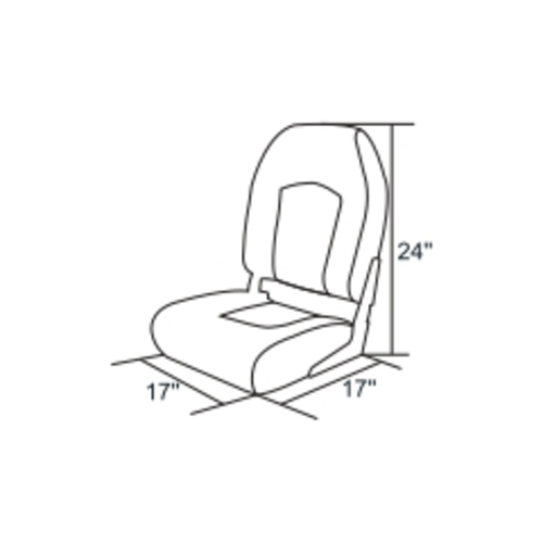 Кресло складное, арт. 75182 (сер.-т. серый)