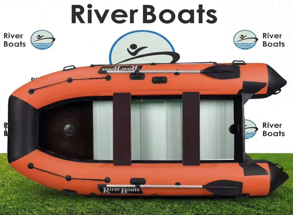 Надувная лодка ПВХ RiverBoats RB 370 (баллон 46, алюминиевое дно)