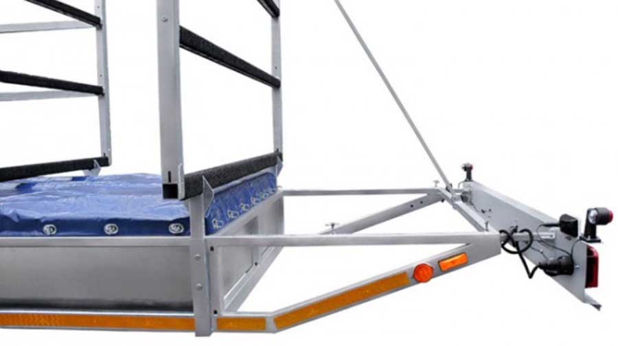 Прицеп для гребных судов МЗСА V 1224-2.25 исполнение 205 (судно до 12 м)