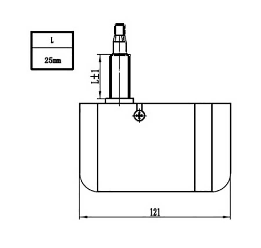 Электропривод стеклоочистителя W.E в корпусе, 12В, посадка М8-10, 45–105°