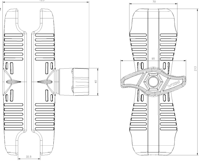 Крепление универсальное 3 в 1 (VIN-D-21, VIN-D-002, VIN-D-003)