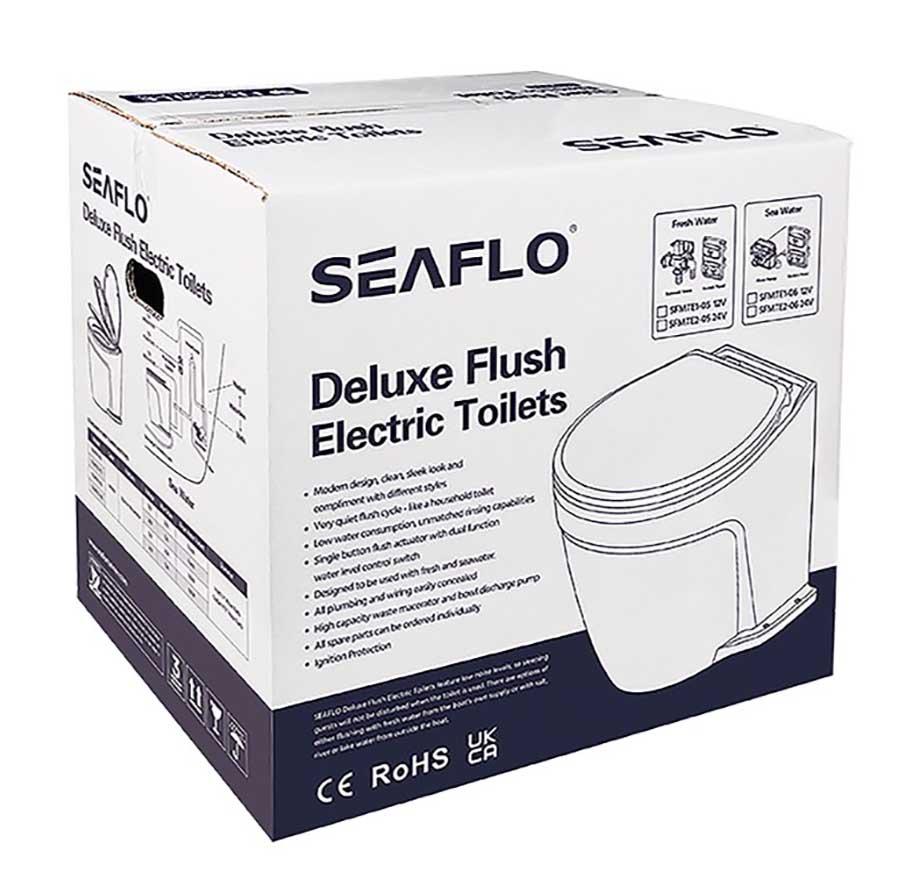 Унитаз SeaFlo Delux с электрической помпой, 12 В, SFMTE1-06
