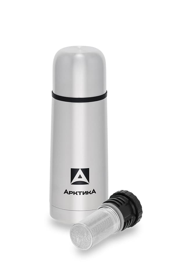 Термос Арктика 101-350С с узким горлом и ситечком, 0.35 л