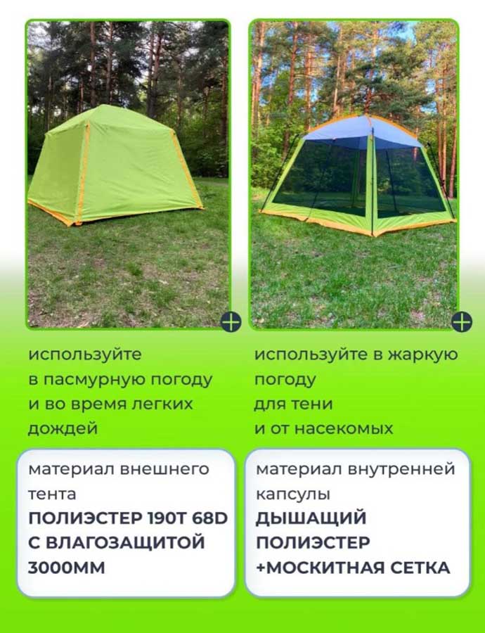 Шатер тент CW 1626, 300х300х210 см