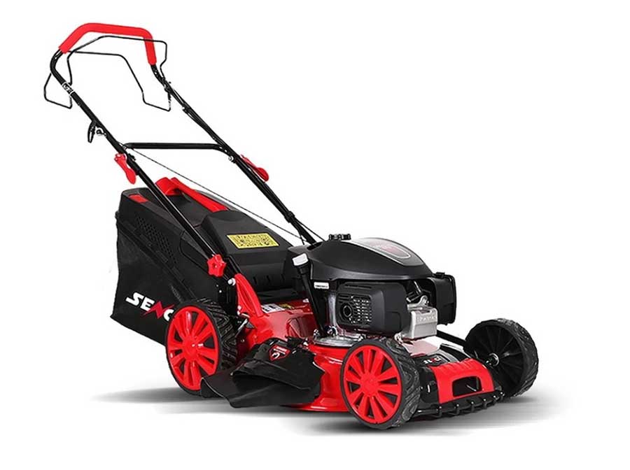 Газонокосилка бензиновая самоходная Senci LMA20S04, 3.5 кВт, ширина скашивания 51 см, травосборник 65 л
