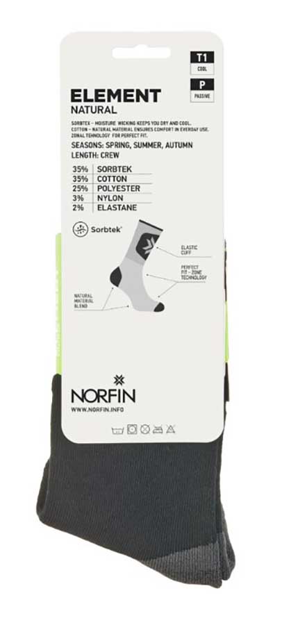Термоноски Norfin (Норфин) T1P ELEMENT NATURAL 