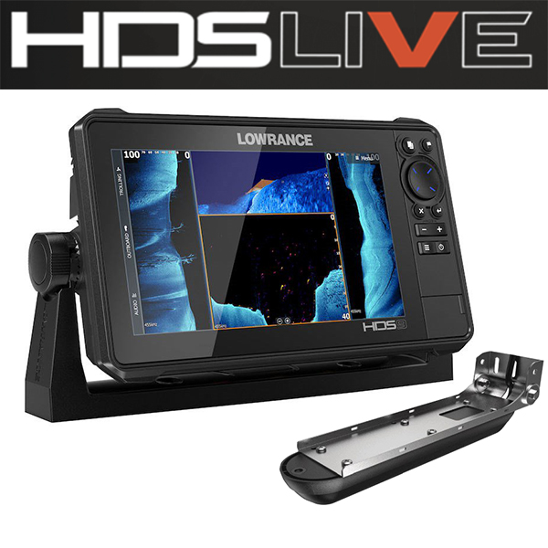 Эхолот Лоуранс HDS-9 LIVE с датчиком Active Imaging 3-в-1 (1 раз на воде, состояние нового, с картами)