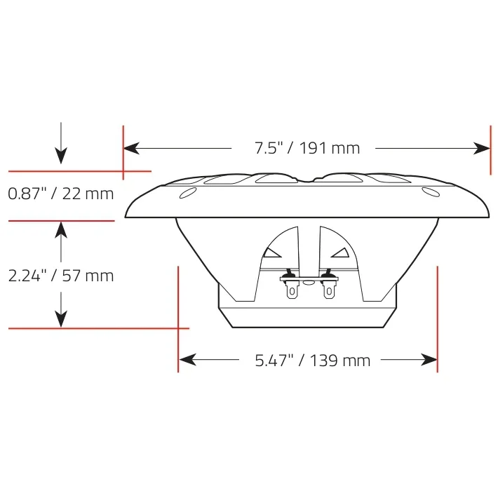 Динамики Boss Audio MR6B (пара), 200 Вт, черные
