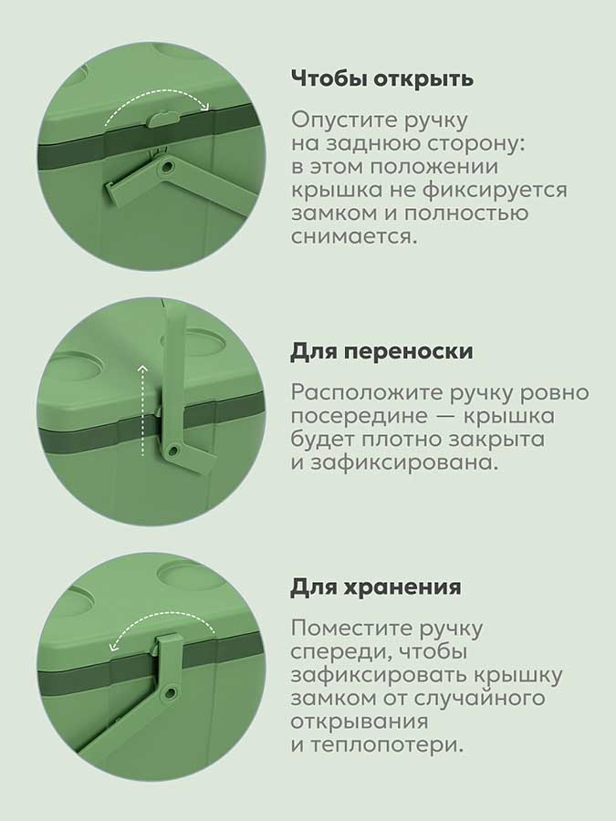 Изотермический контейнер Арктика 2200-26, 26 л, зеленый