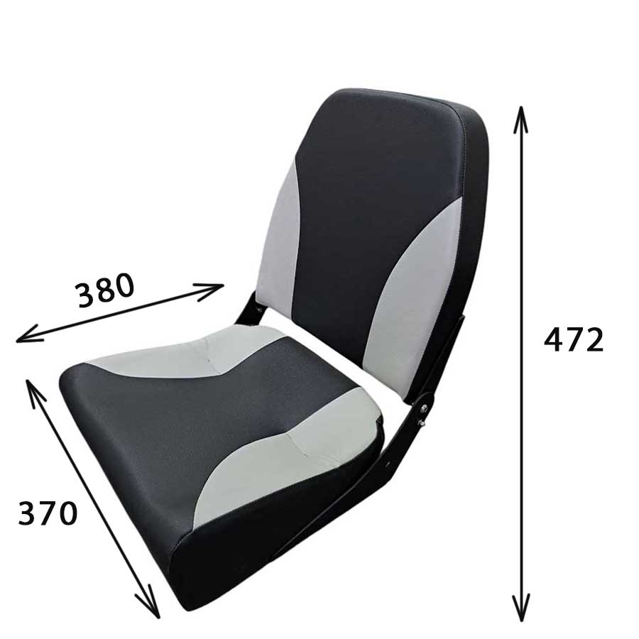 Кресло складное Триера, белый/черный