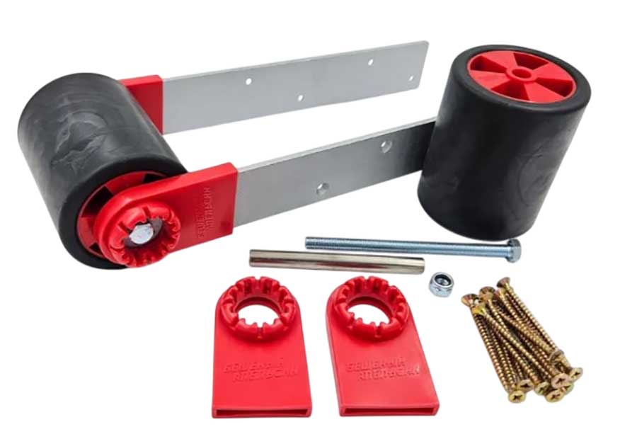 Ролики с ТЭП покрытием Ø75×105 мм для ложементов с оцинк. пластинами и защ. накладками, 2 шт.