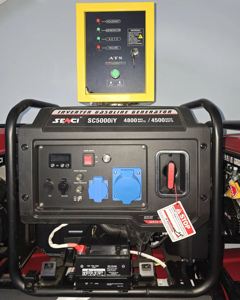 Бензиновый генератор SENCI SC5000i-Y инверторный